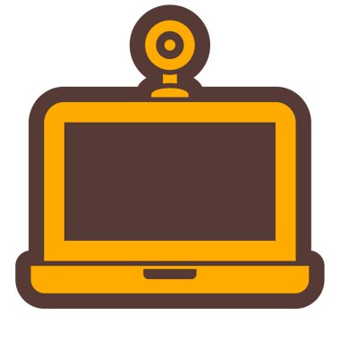 Bilgisayar. Web simgesi basit illüstrasyon