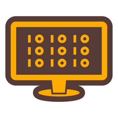 Bilgisayar. Web simgesi basit illüstrasyon