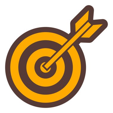 Hedef. Web simgesi basit illüstrasyon