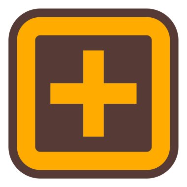 Artı simge vektör illüstrasyonu