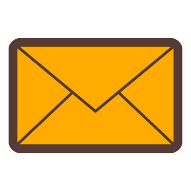 Mektup. Web simgesi basit illüstrasyon
