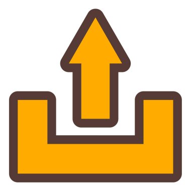 Yükle. Web simgesi basit illüstrasyon