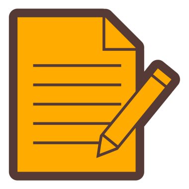 Belge. Web simgesi basit illüstrasyon