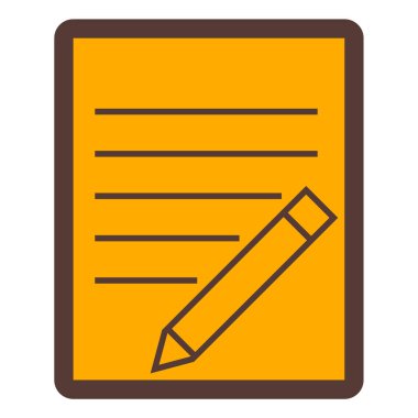 Belge. Web simgesi basit illüstrasyon