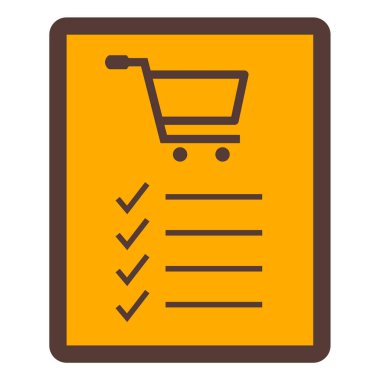 Alışveriş arabası simgesi, vektör illüstrasyonu