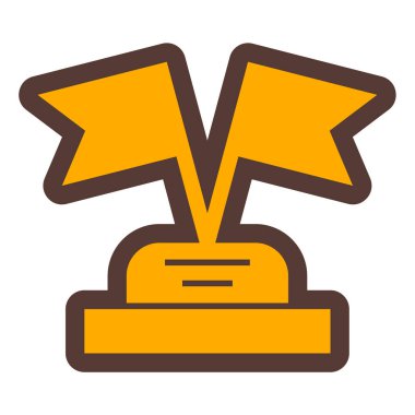 Kupa. Web simgesi basit illüstrasyon