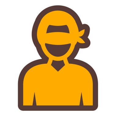 avatar. Web simgesi basit illüstrasyon