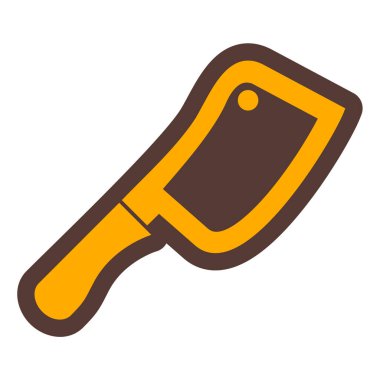 Mutfak gereçleri düz vektör simgesi