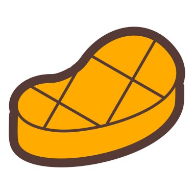 Sosis. Web simgesi basit illüstrasyon