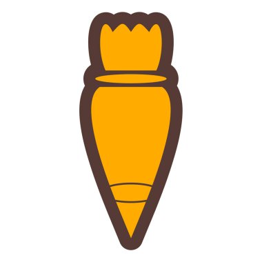 Dondurma ikonu. vektör illüstrasyonu