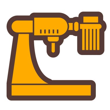 Bir matkap simgesinin vektör illüstrasyonu