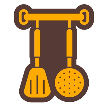 Mutfak gereçleri ikon vektör illüstrasyon tasarımı