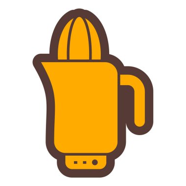 Kahve demliği ikonu. Web için blender vektör simgelerinin özet çizimi