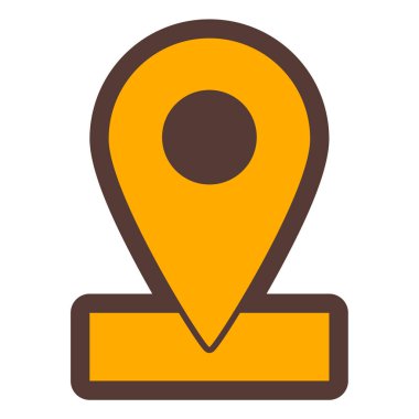 konum. Web simgesi basit illüstrasyon