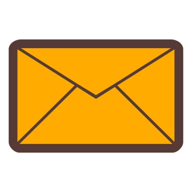 Mektup. Web simgesi basit illüstrasyon