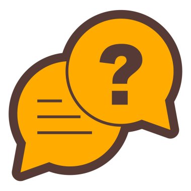 Konuş. Web simgesi basit illüstrasyon