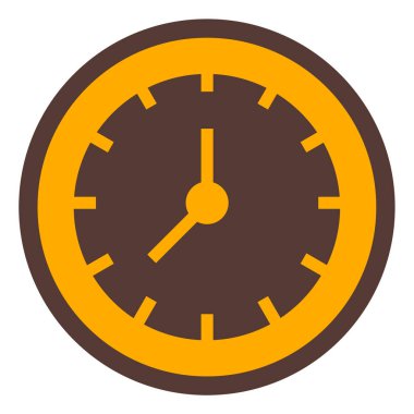 Saat. Web simgesi basit illüstrasyon