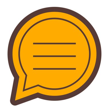 Sohbet mesajı. Web simgesi