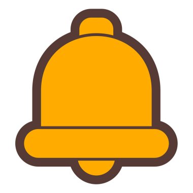 Zil. Web simgesi vektör illüstrasyonu