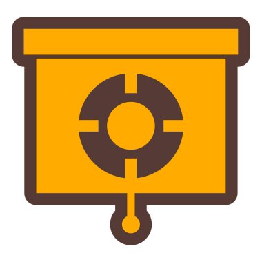 Tahta, hedef, odaklan. Basit tasarım