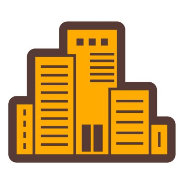 Otelde. Web simgesi basit tasarım