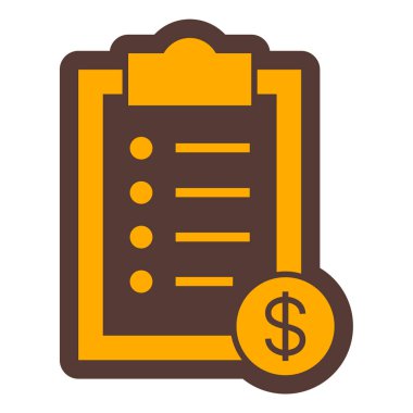 Basit biçim, sembol, vektör illüstrasyonunda pano simgesi