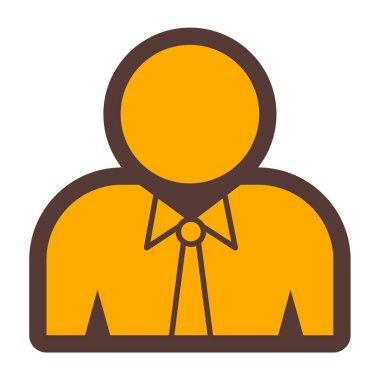 İş adamı. Web simgesi basit illüstrasyon