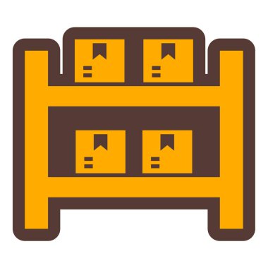 Teslimat. Web simgesi basit illüstrasyon