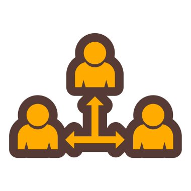 iş yönetimi simgesi vektör illüstrasyonu