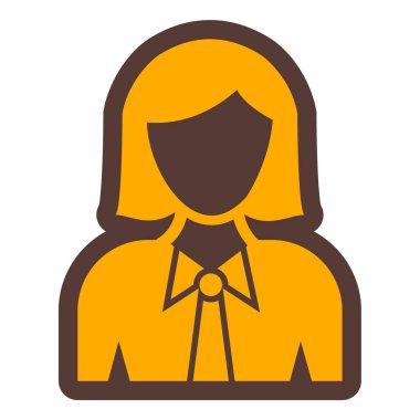 kadın avatar simge. vektör çizim