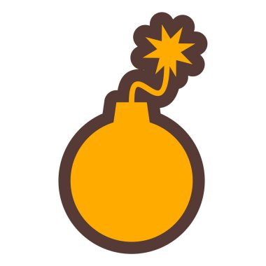 Bomba. Web simgesi basit illüstrasyon