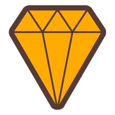 Elmas ikonu. düz dizayn biçimi 10