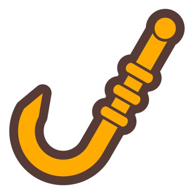 Balık kancası ikonu. vektör illüstrasyonu