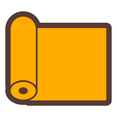 Havlu. Web simgesi basit illüstrasyon