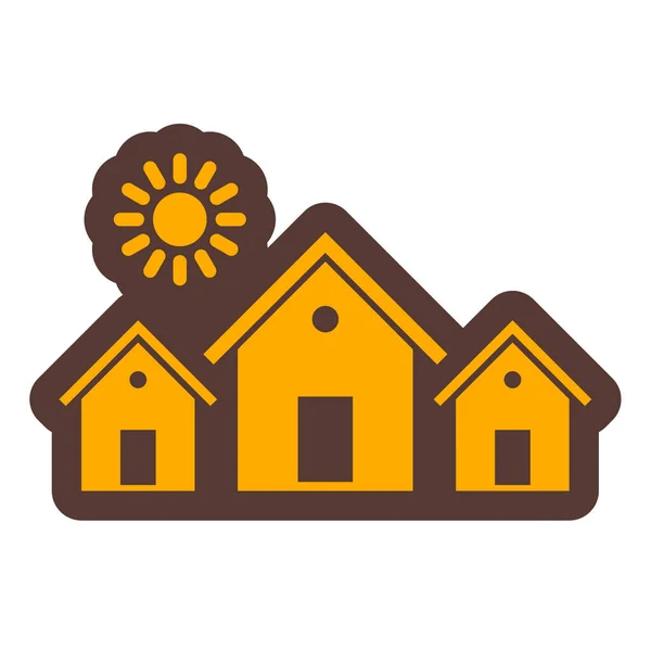 House Web Icon Simple Illustration — Stock Vector