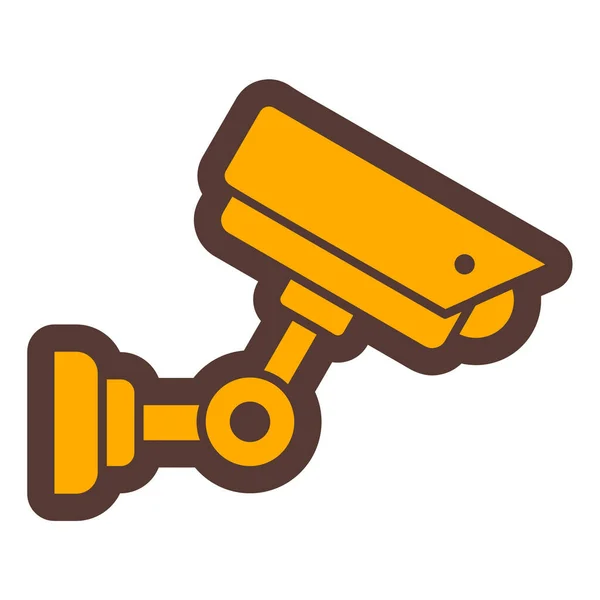 Security Camera Icon Flat Illustration Cctv Video Surveillance Vector Icons — Vector de stock