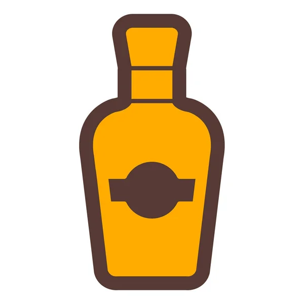 Icono Botella Cerveza Ilustración Simple Tequila Alcohol Bebida Vector Iconos — Archivo Imágenes Vectoriales