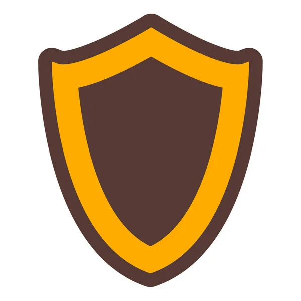 Icono Escudo Ilustración Simple Iconos Vectoriales Insignia Seguridad Para Web — Archivo Imágenes Vectoriales