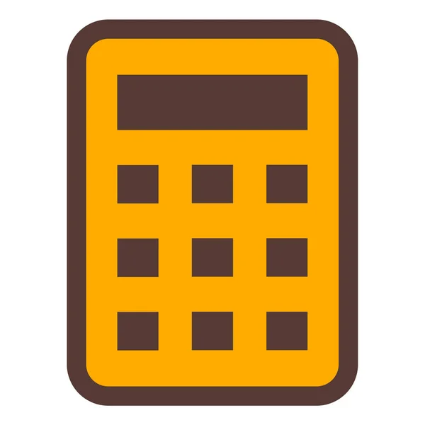 Calculadora Icono Vector Ilustración — Vector de stock