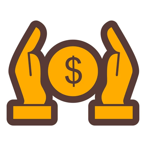 Money Web Icon Simple Illustration — Stock Vector