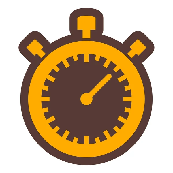 Pictogram Stopwatch Platte Illustratie Van Timer Vector Pictogrammen Voor Web — Stockvector
