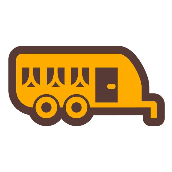 Autobus Webová Ikona Jednoduchý Design — Stockový vektor