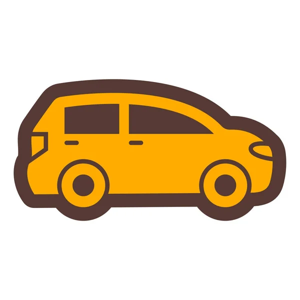 Autotransportikone Einfache Illustration Von Vektor Symbolen Für Taxifahrzeuge Für Webdesign — Stockvektor