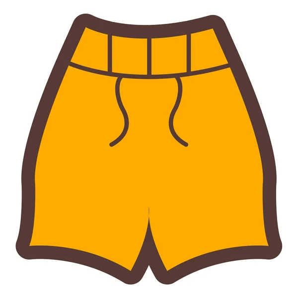 Beach Pants Web Icon Simple Illustration — Vector de stock