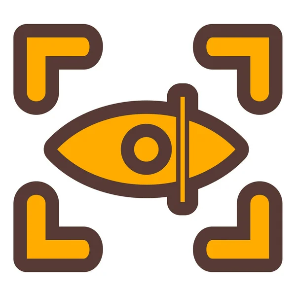 Иконка Глаза Современный Простой Дизайн — стоковый вектор