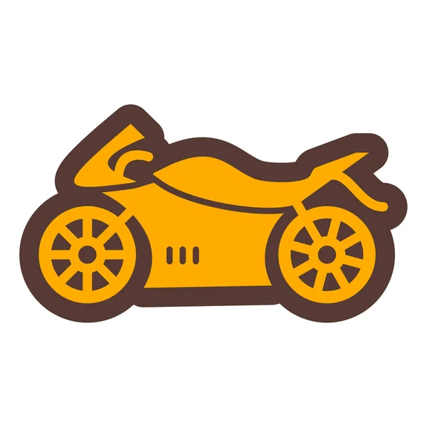 Car Icon Simple Illustration Motorcycle Vector Icons Web — Vector de stock