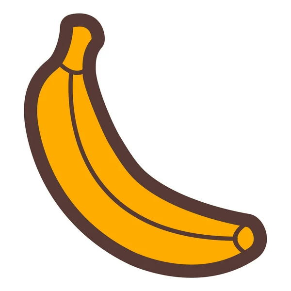 Banana Icon Vector Illustration — Stock Vector