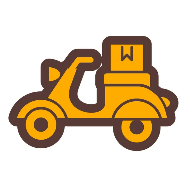 Delivery Truck Icon Cartoon Forklift Car Vector Illustration — Stock vektor