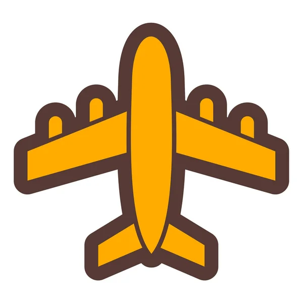Avión Icono Web Diseño Simple — Archivo Imágenes Vectoriales