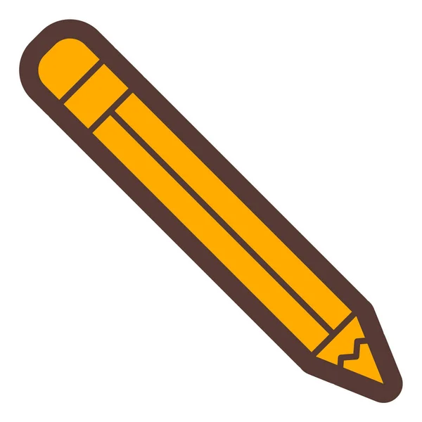 Pencil Web Icon Simple Illustration — Stock Vector